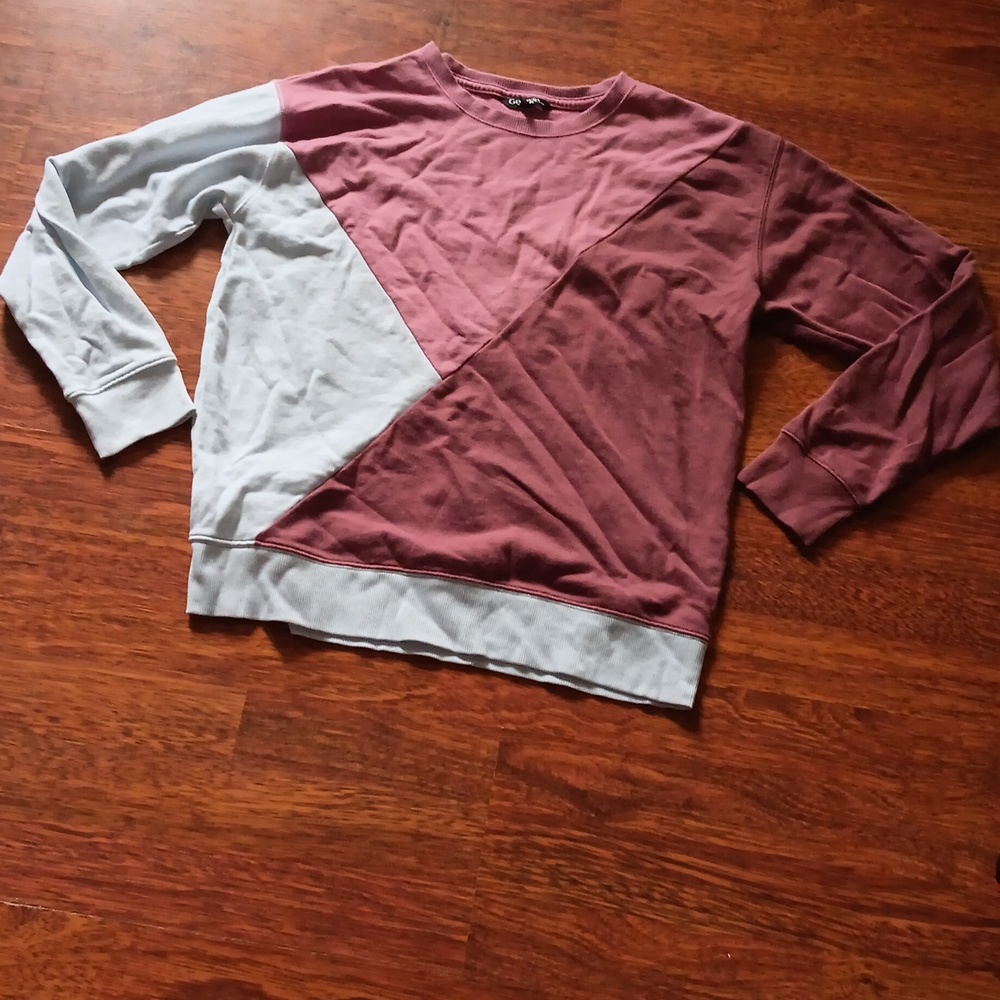 💟Color block‎ sweatshirt